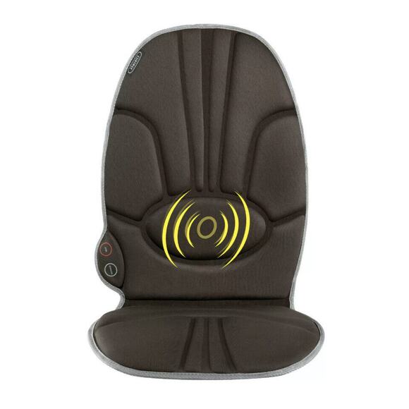 Deluxe Massage Cushion Chair Pad Seat w/ Heat Back Massager Portable Masseuse - Picture 1 of 4